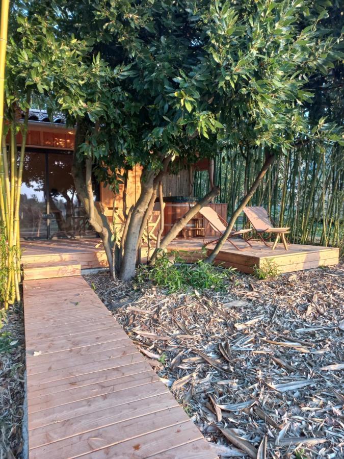 Maisonette Et Spa Bois La Bégude-de-Mazenc Esterno foto